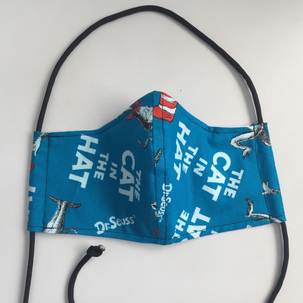 KIDS Handmade Face Mask w/nose wire/Filter Pocket